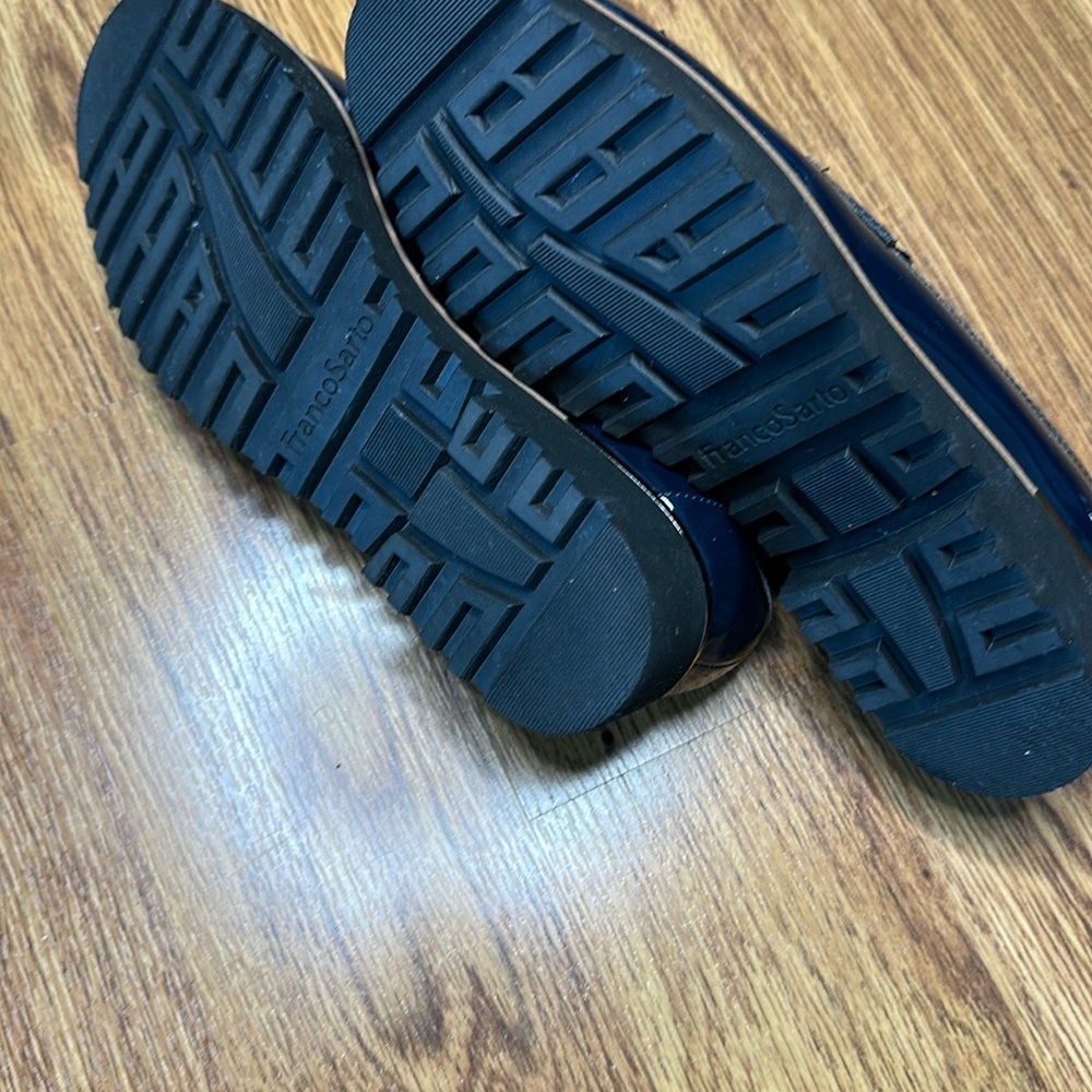 Franco Sarto Blue Patent Loafers - Picture 4 of 5
